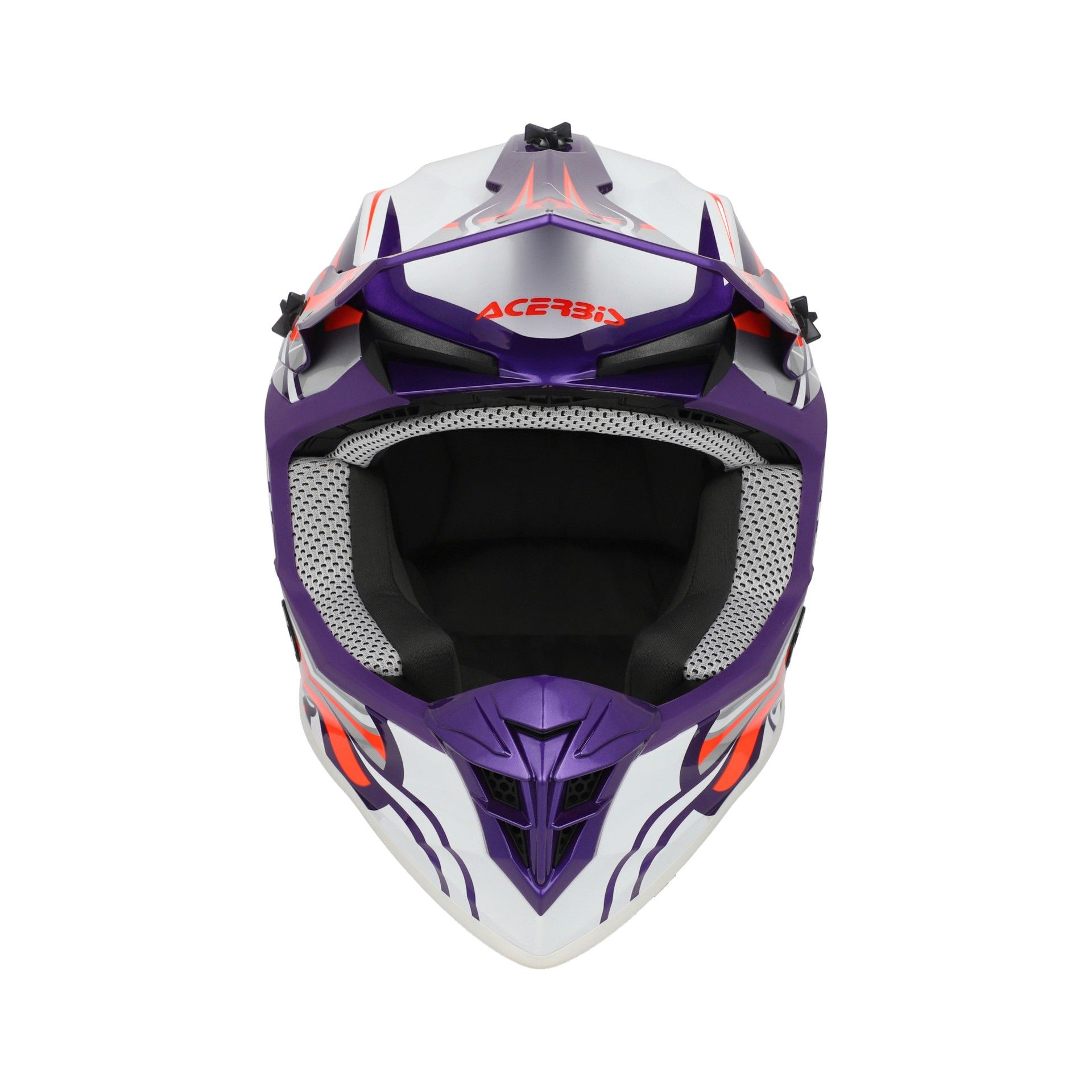 Casco Acerbis Linear 2206 viola blanco - Imagen 5