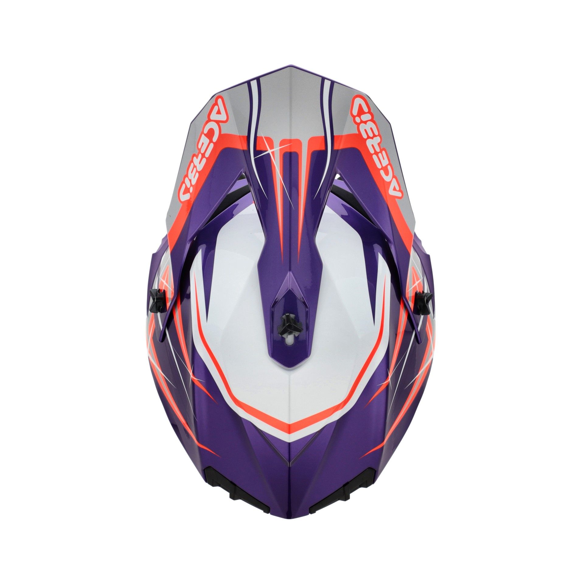 Casco Acerbis Linear 2206 viola blanco - Imagen 6