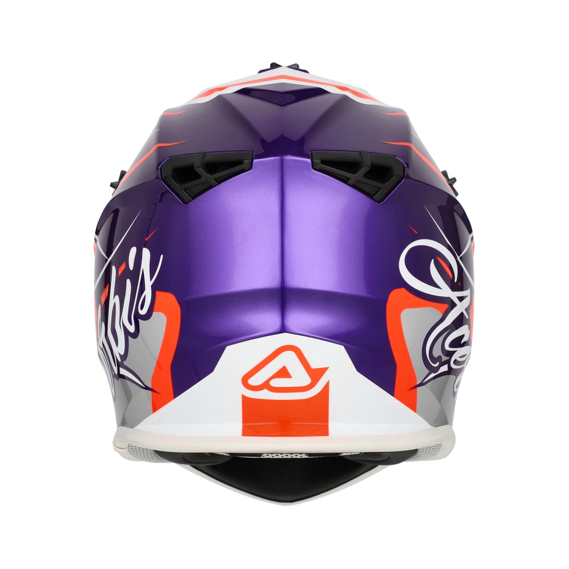 Casco Acerbis Linear 2206 viola blanco - Imagen 7