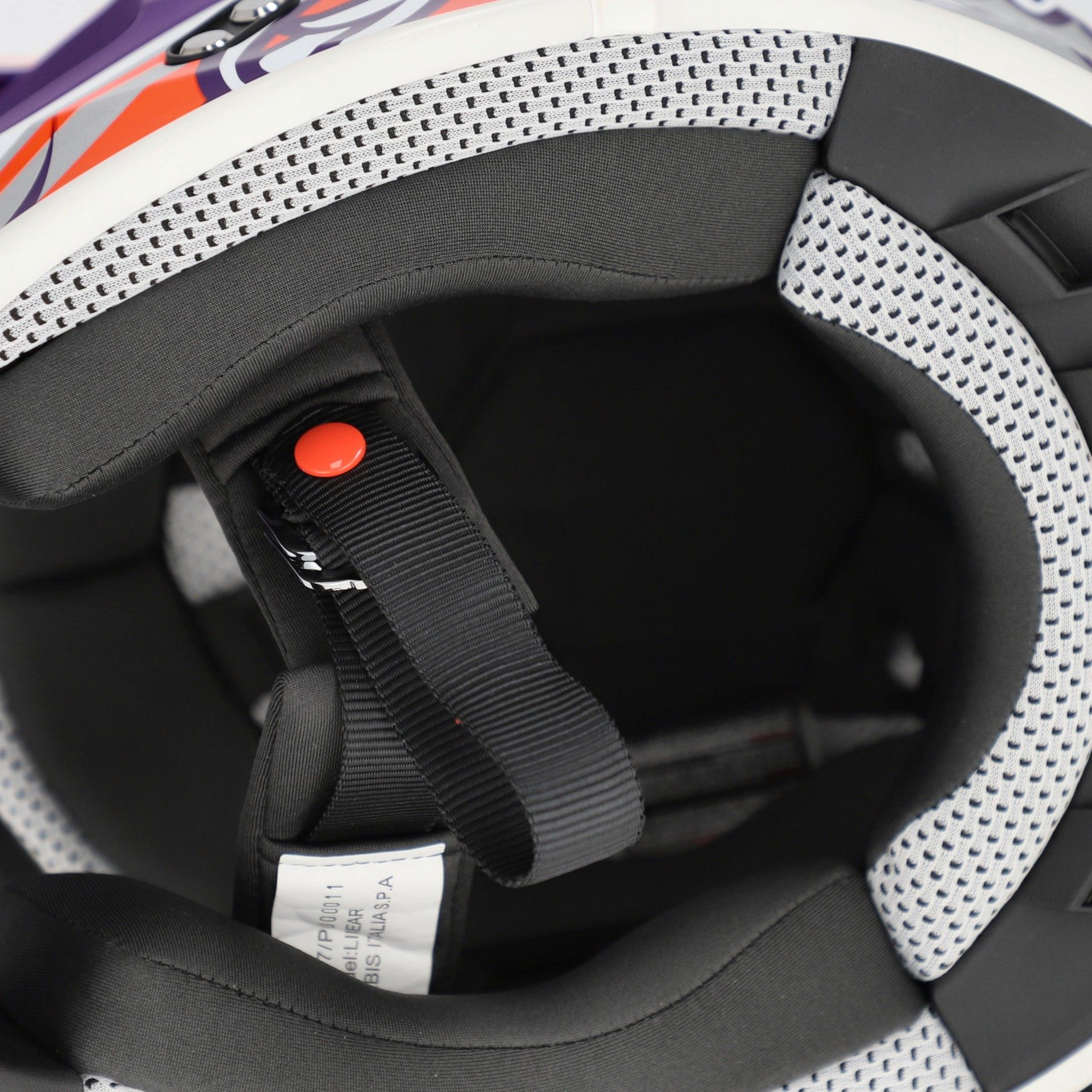 Casco Acerbis Linear 2206 viola blanco - Imagen 10