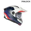CASCO ACERBIS RIDER GRAPHIC BLANCO AZUL ROJO