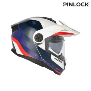 CASCO ACERBIS RIDER GRAPHIC BLANCO AZUL ROJO