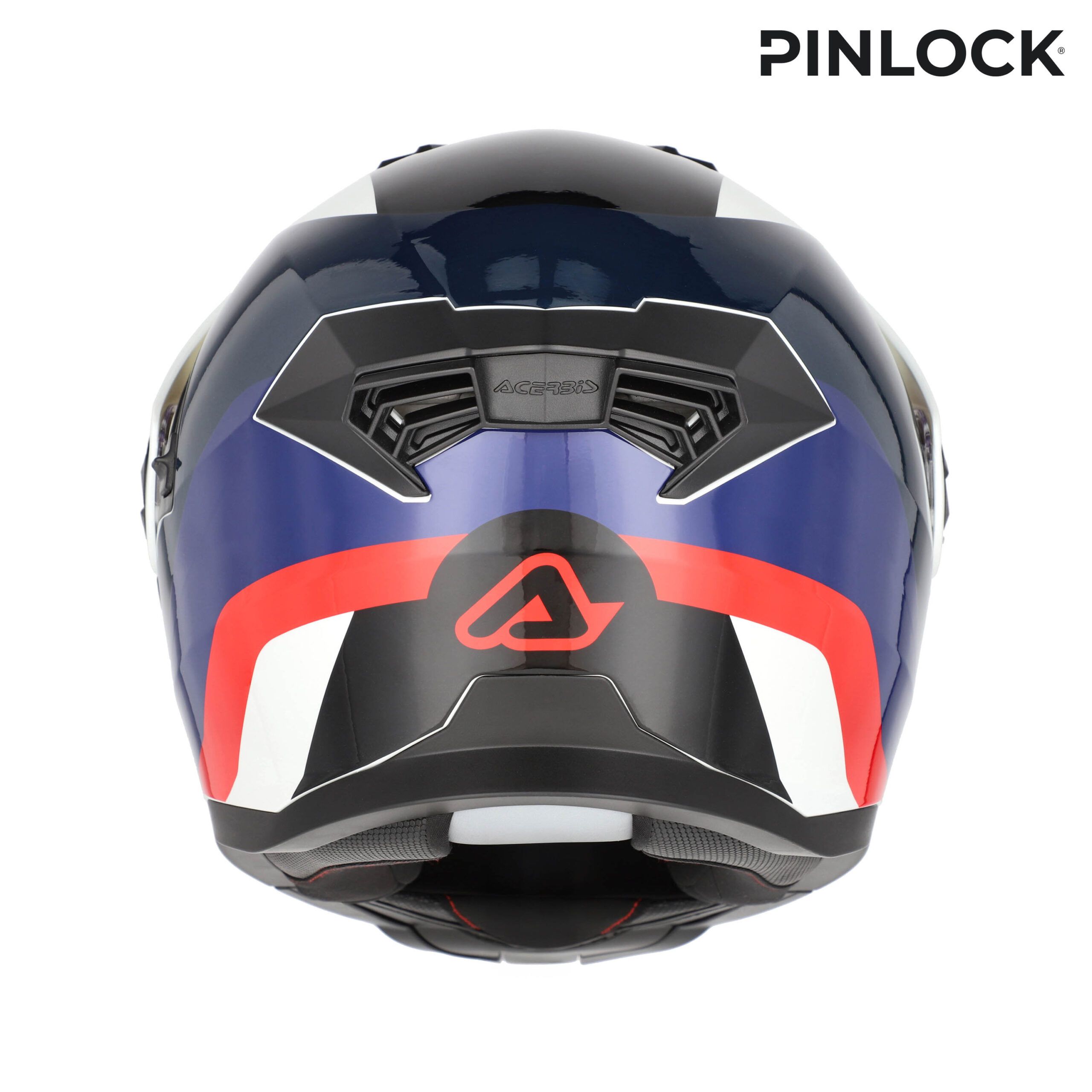 CASCO ACERBIS RIDER GRAPHIC BLANCO AZUL ROJO - Imagen 5