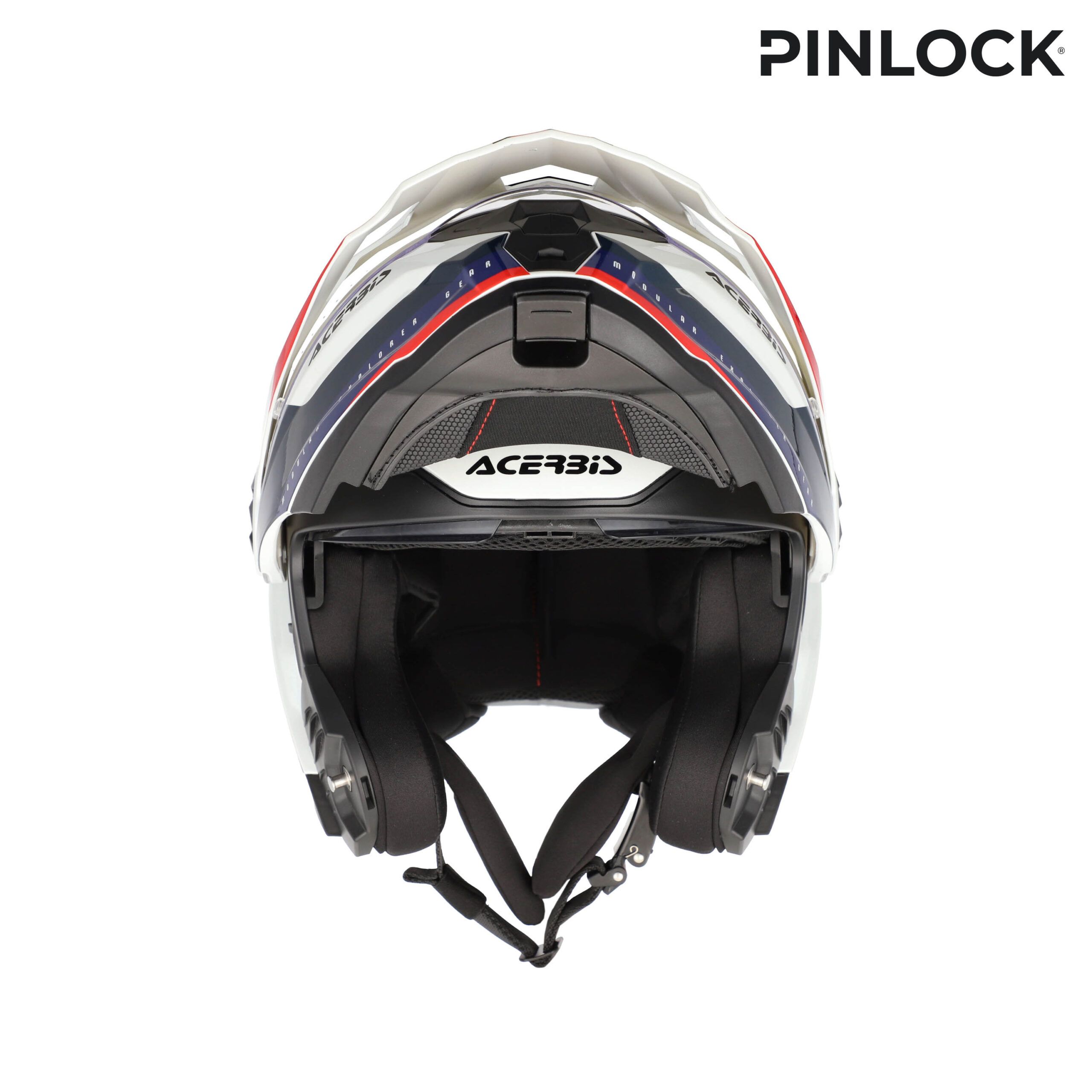 CASCO ACERBIS RIDER GRAPHIC BLANCO AZUL ROJO - Imagen 6