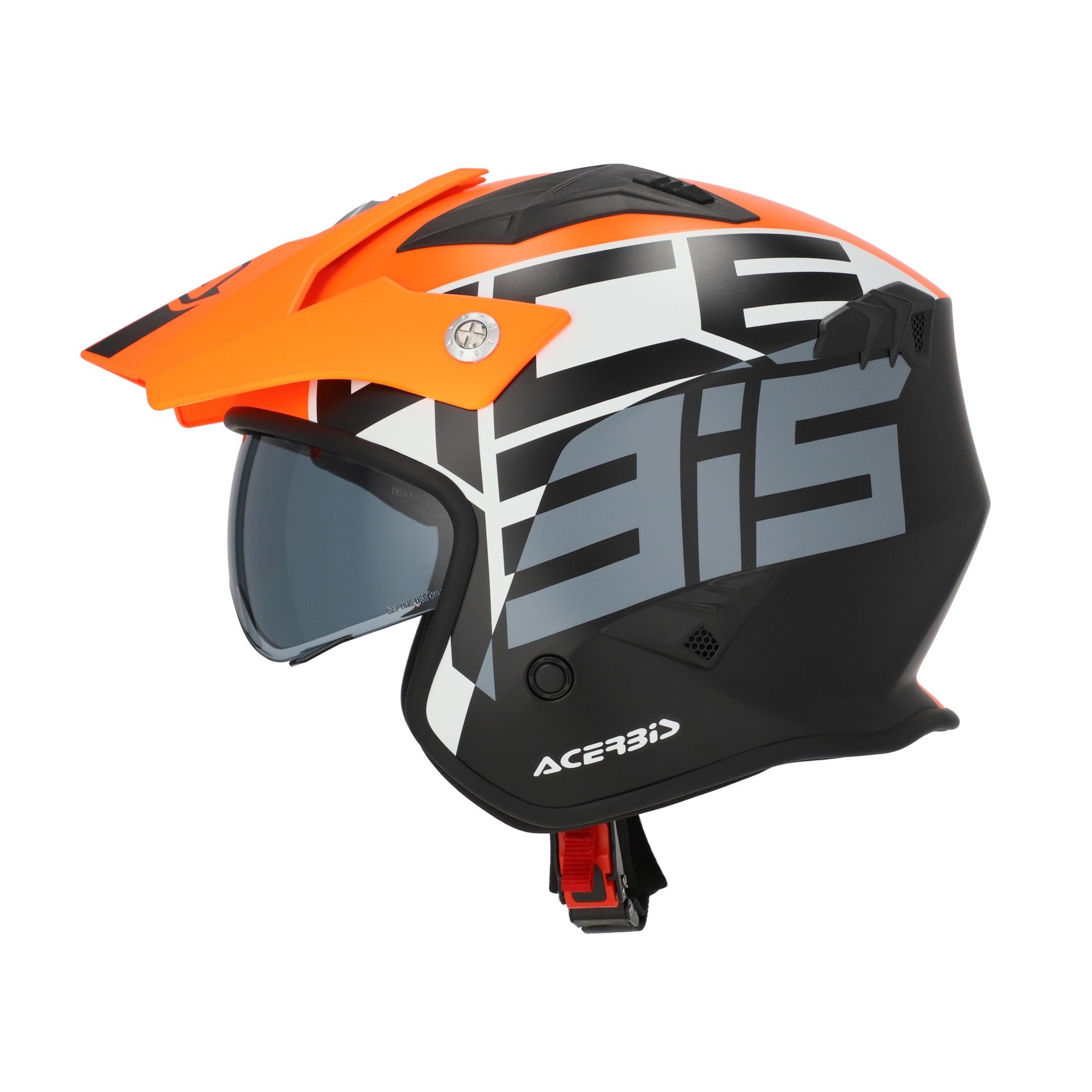 CASCO ACERBIS JET ARIA 2206 GRÁFICO FLOU NARANJA / NEGRO - Imagen 8