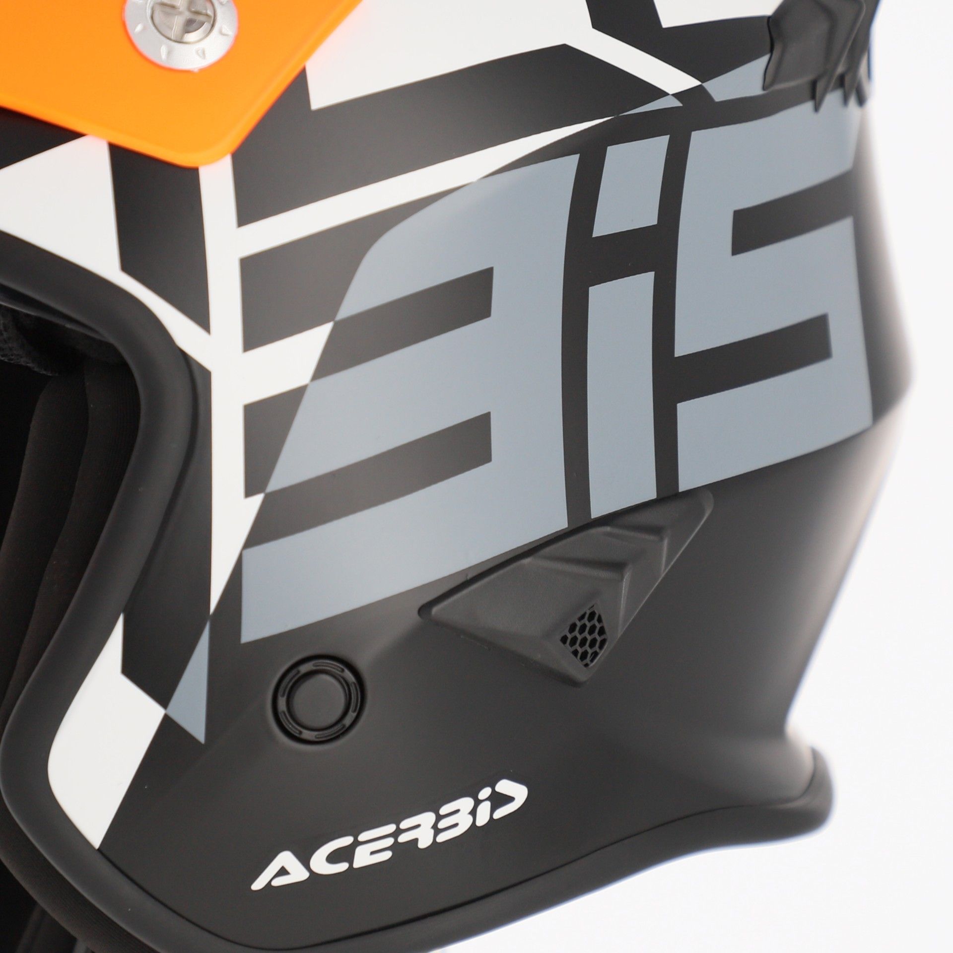 CASCO ACERBIS JET ARIA 2206 GRÁFICO FLOU NARANJA / NEGRO - Imagen 3