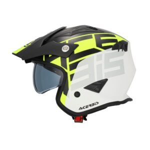 CASCO ACERBIS JET ARIA 2206 GRÁFICO  NEGRO/AMARILLO FLUORESCENTE