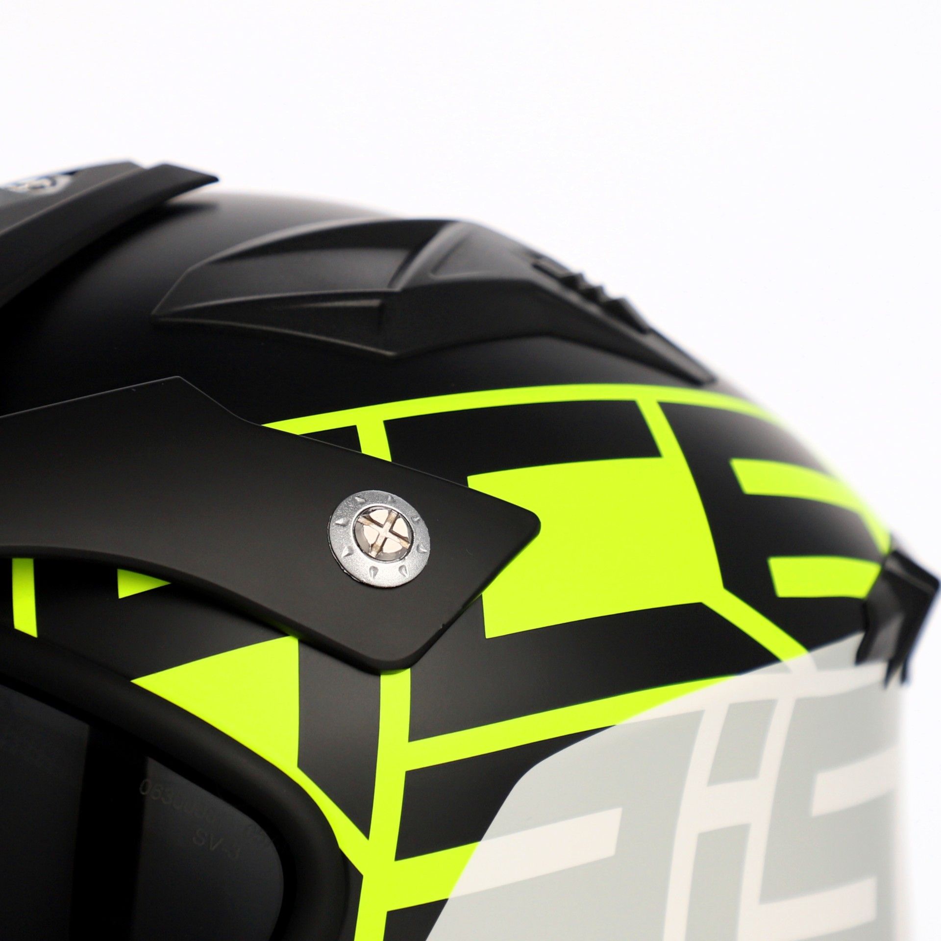 CASCO ACERBIS JET ARIA 2206 GRÁFICO NEGRO/AMARILLO FLUORESCENTE - Imagen 7