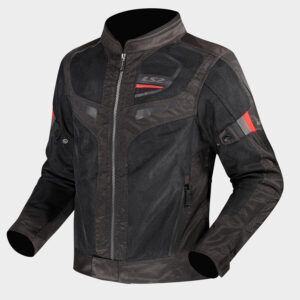 CHAQUETA LS2 GARDA AIR MAN NEGRO ROJO