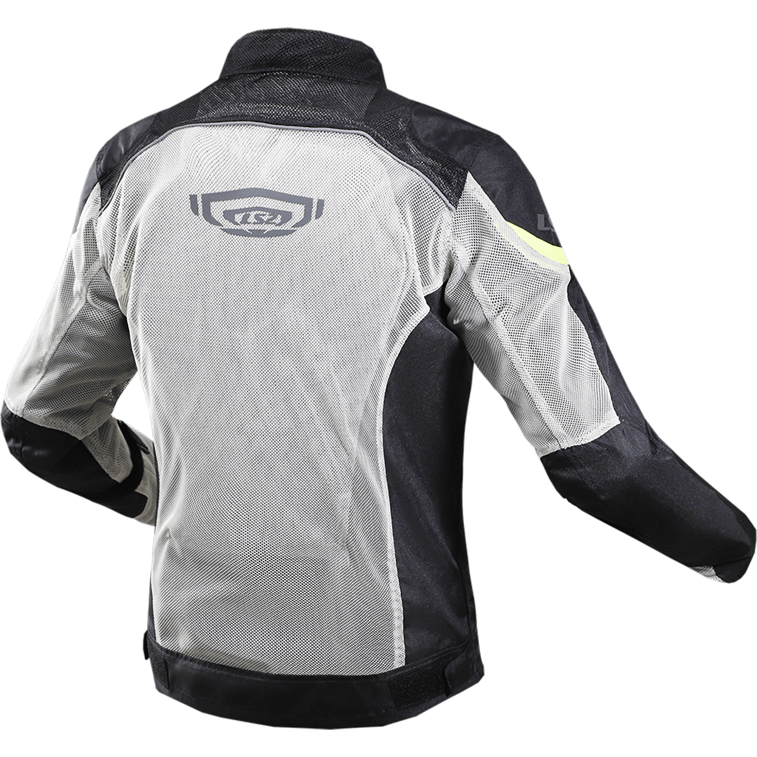 CHAQUETA LS2 AIRY EVO LADY NEGRO GRIS AMARILLO FLUOR - Imagen 2