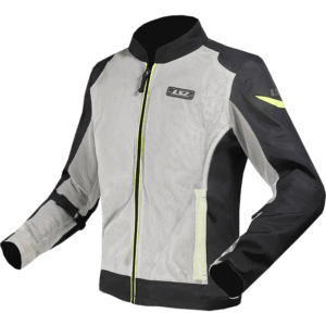 CHAQUETA LS2 AIRY EVO MAN NEGRO GRIS AMARILLO FLUOR