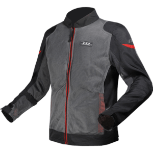 CHAQUETA LS2 AIRY EVO MAN GRIS NEGRO ROJO