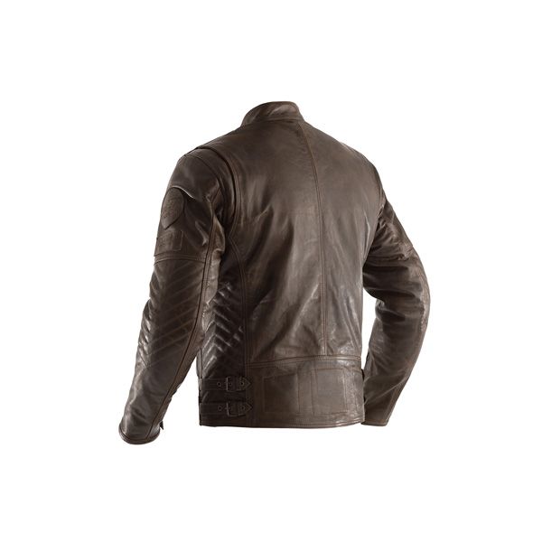 Chaqueta piel RST Classic TT Retro II Marrón Talla XL - Imagen 2