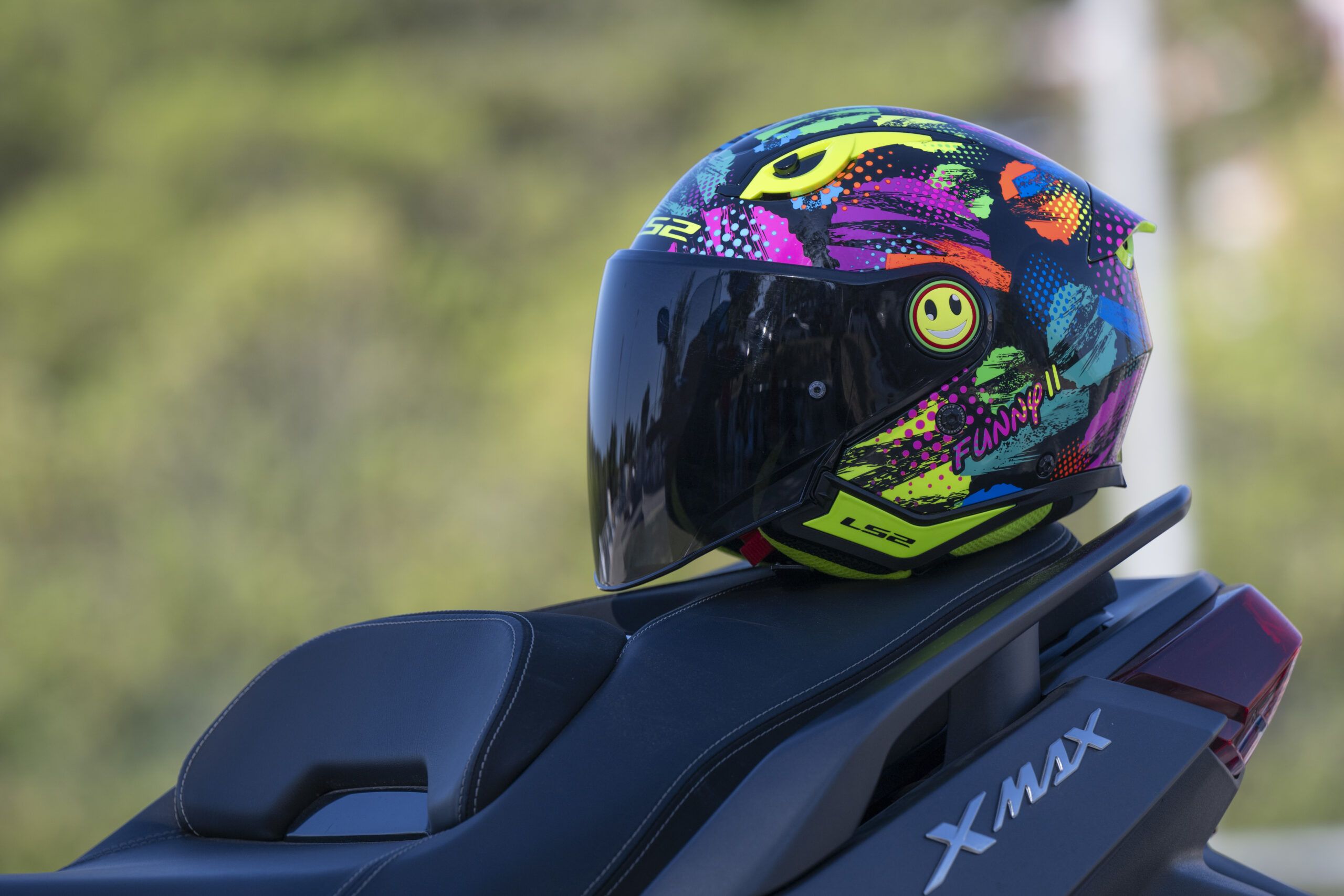 CASCO LS2 OF622 FUNNY II INFANTIL JOY NEGRO - Imagen 3