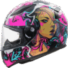 CASCO LS2 FF353 RAPID II 2206 CYBERG MORADO MATE AZUL