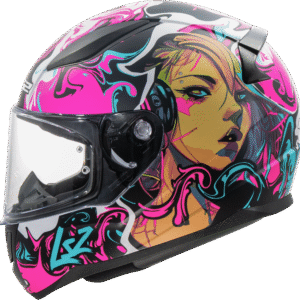 CASCO LS2 FF353 RAPID II 2206 CYBERG MORADO MATE AZUL