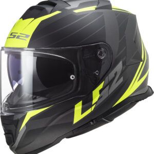 CASCO LS2 FF800 STORM II 2206 NERVE NEGRO MATE AMARILLO FLUOR