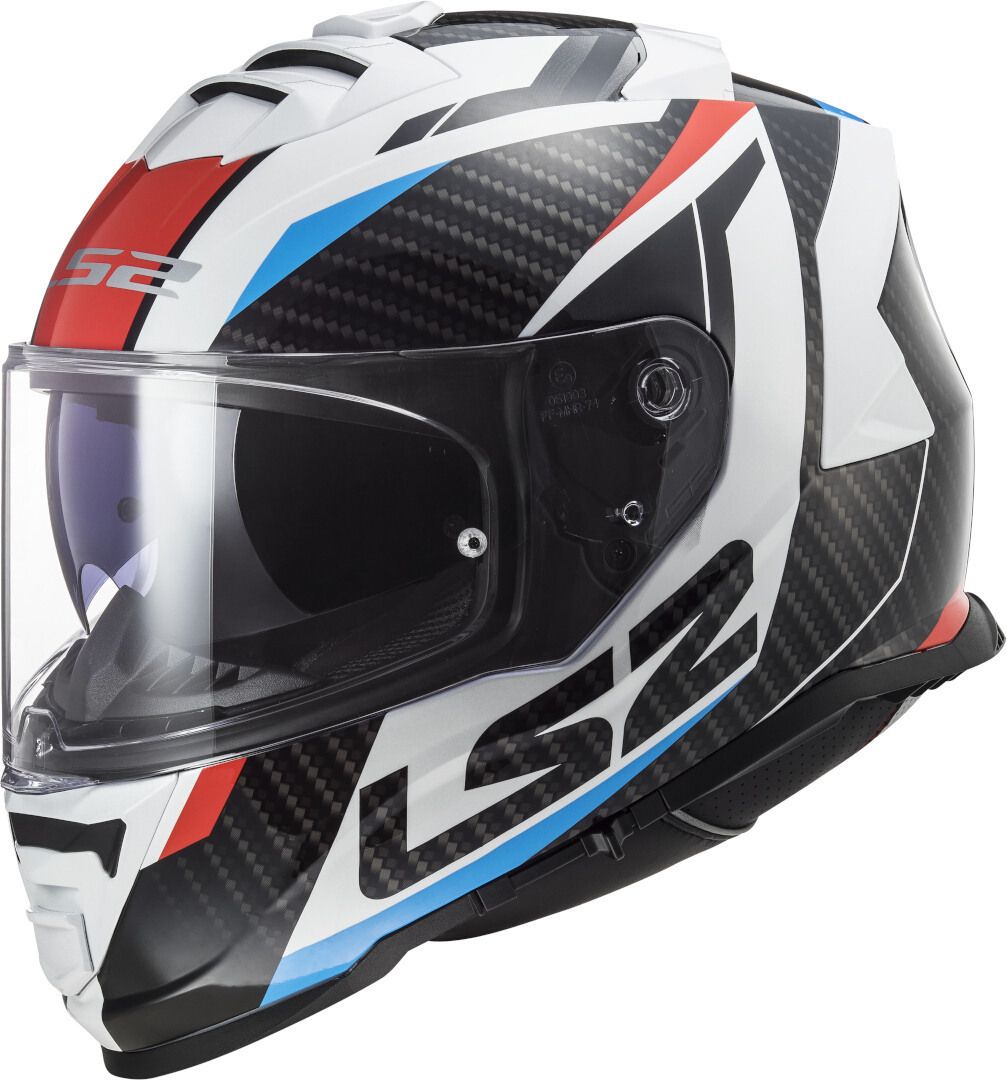 CASCO LS2 FF800 STORM II 2206 RACER BLANCO ROJO AZUL
