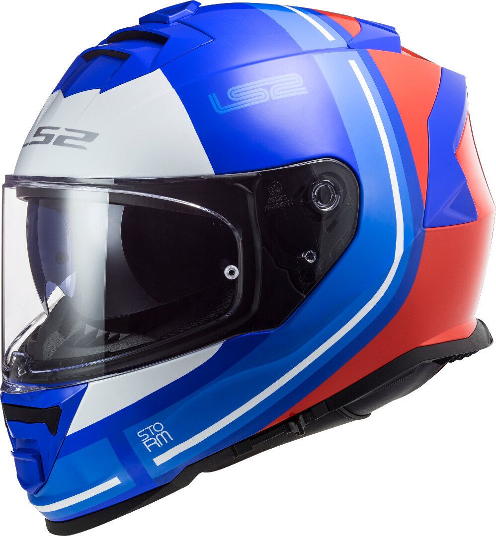 CASCO LS2 FF800 STORM SLANT AZUL ROJO