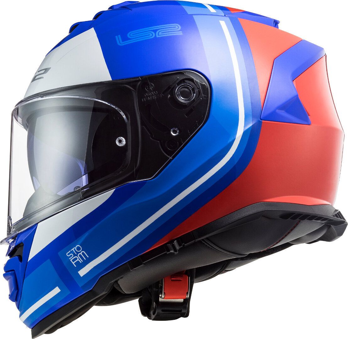 CASCO LS2 FF800 STORM SLANT AZUL ROJO - Imagen 3