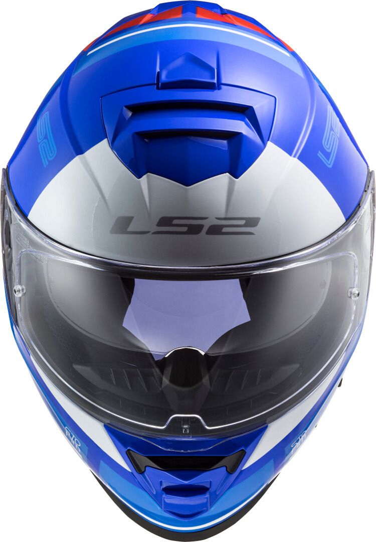 CASCO LS2 FF800 STORM SLANT AZUL ROJO - Imagen 2