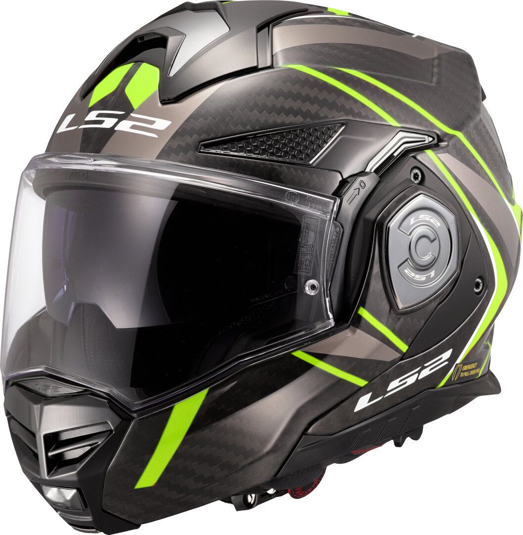 CASCO LS2 FF901 ADVANT X CARBON FUTURE II AMARILLO FLUOR