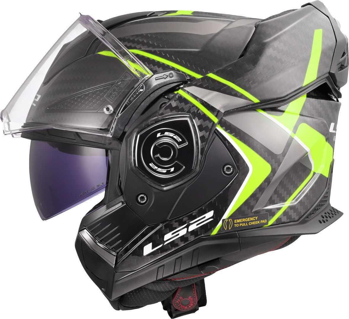 CASCO LS2 FF901 ADVANT X CARBON FUTURE II AMARILLO FLUOR - Imagen 4