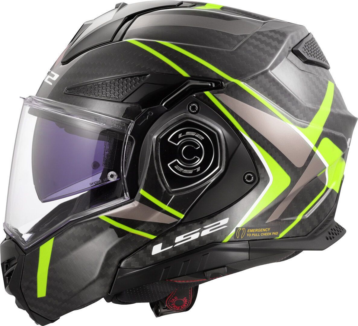 CASCO LS2 FF901 ADVANT X CARBON FUTURE II AMARILLO FLUOR - Imagen 8