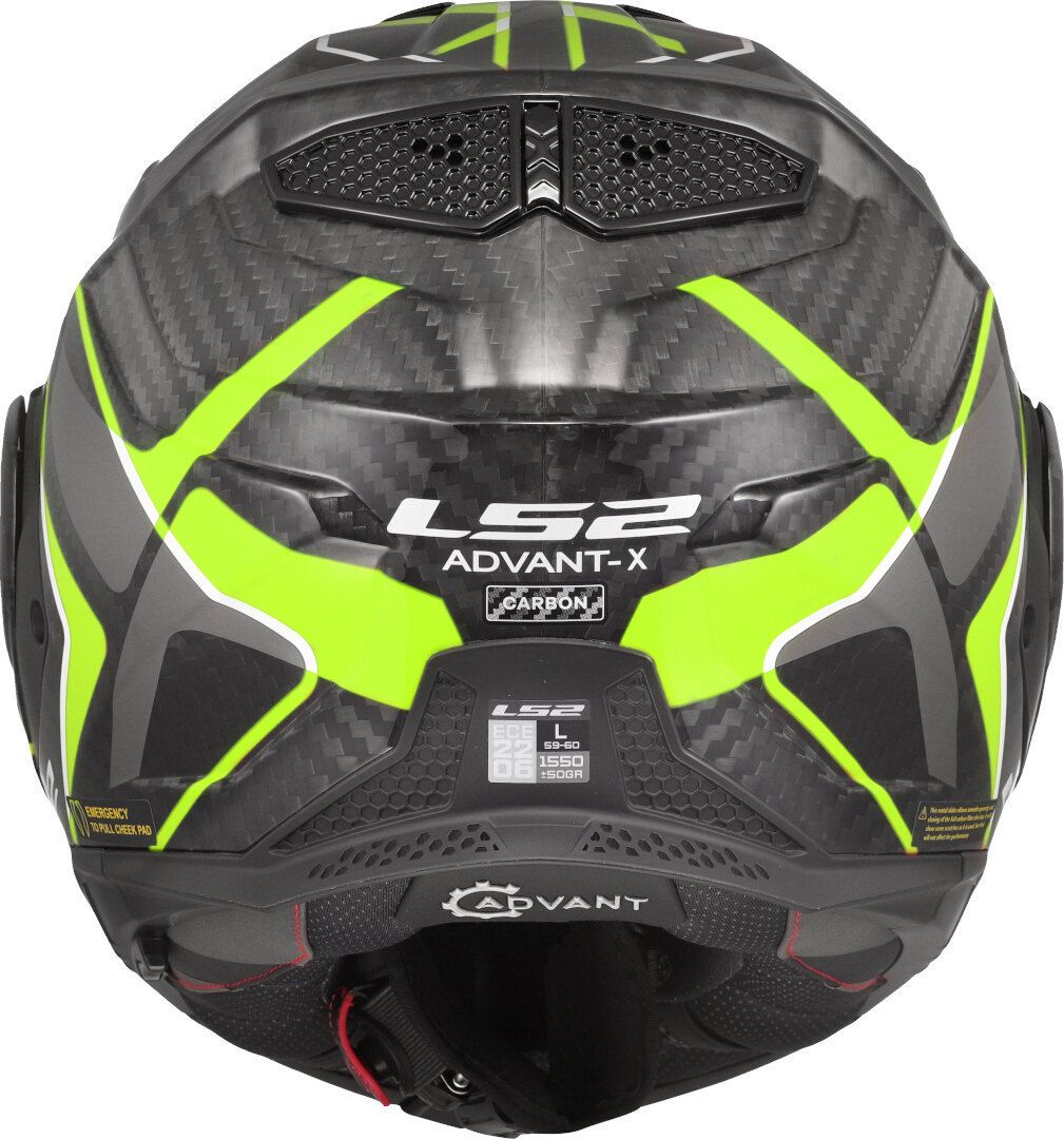 CASCO LS2 FF901 ADVANT X CARBON FUTURE II AMARILLO FLUOR - Imagen 6