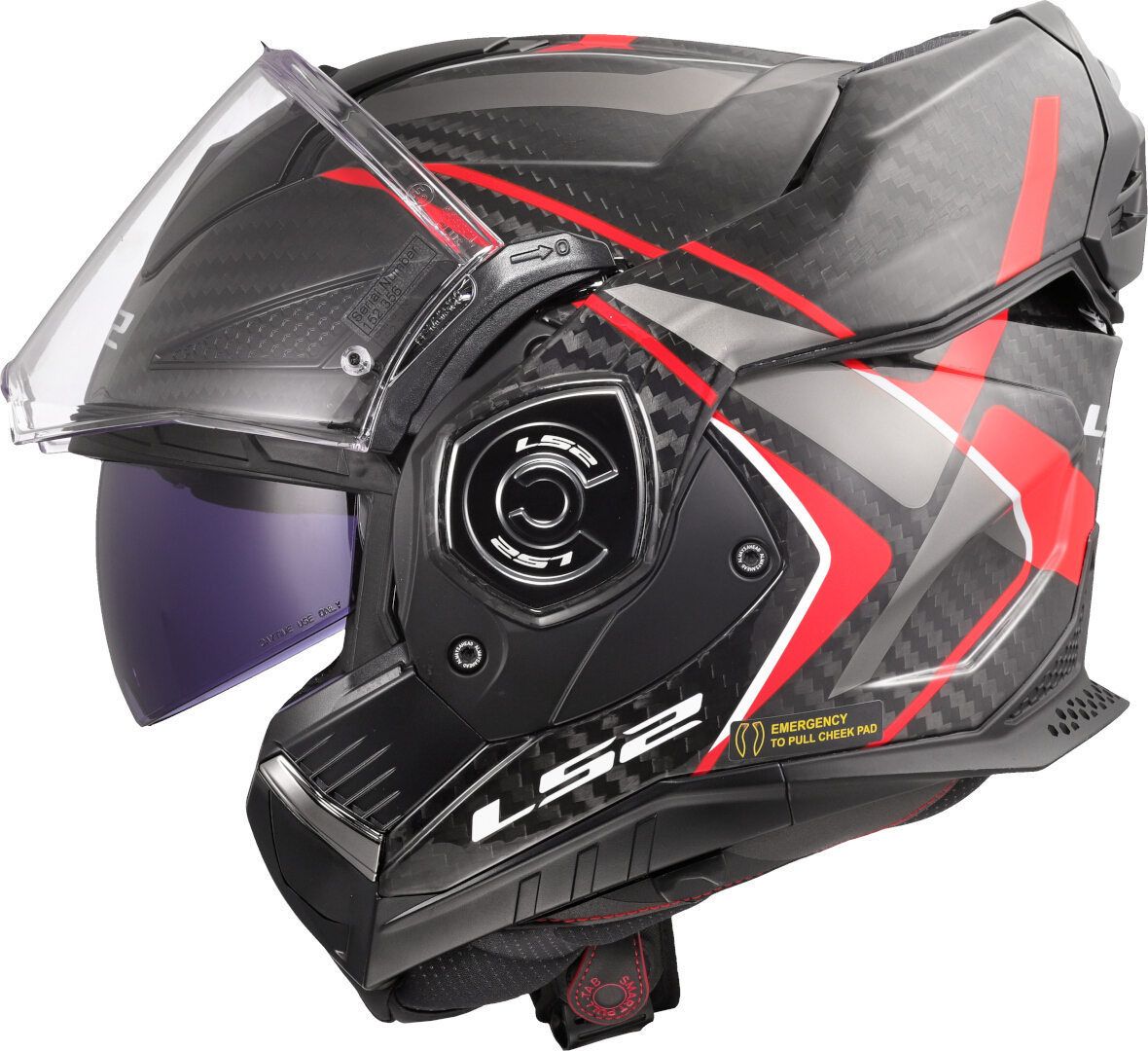 CASCO LS2 FF901 ADVANT X CARBON FUTURE II ROJO - Imagen 4