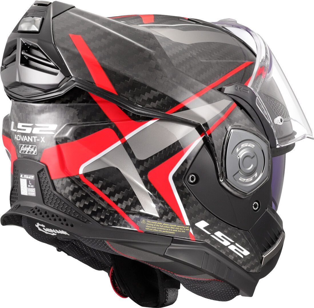 CASCO LS2 FF901 ADVANT X CARBON FUTURE II ROJO - Imagen 3