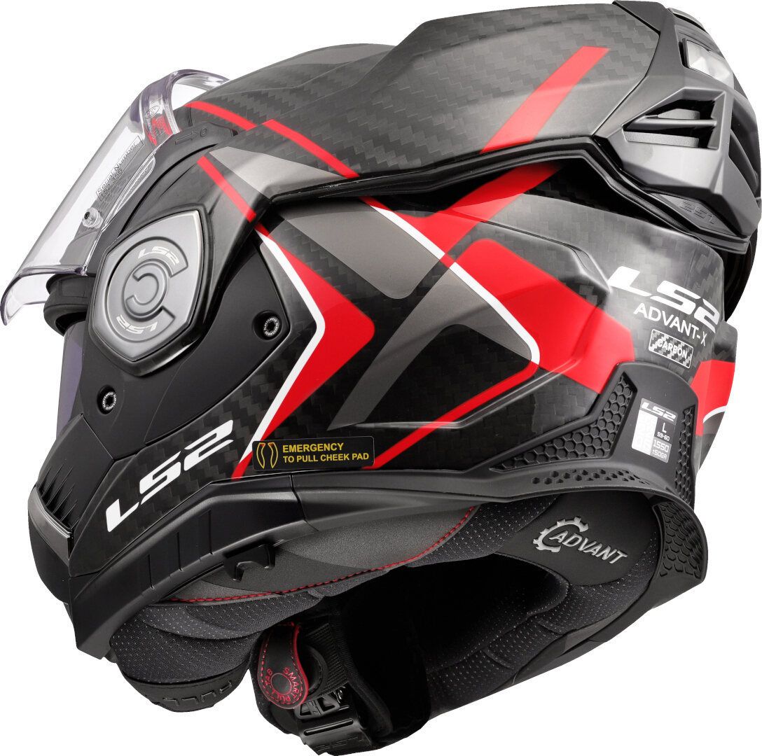 CASCO LS2 FF901 ADVANT X CARBON FUTURE II ROJO - Imagen 2