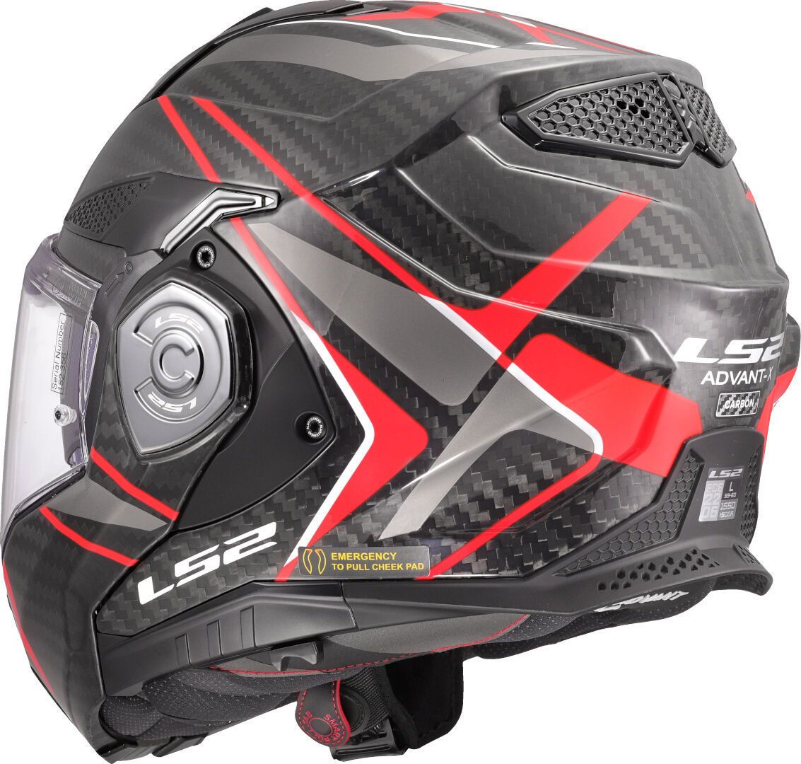 CASCO LS2 FF901 ADVANT X CARBON FUTURE II ROJO - Imagen 9
