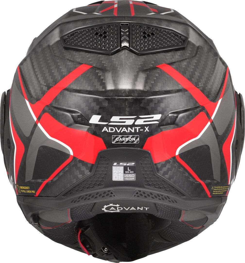 CASCO LS2 FF901 ADVANT X CARBON FUTURE II ROJO - Imagen 8