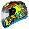 Casco Kappa Houston Spray - Negro mate/amarillo/rojo