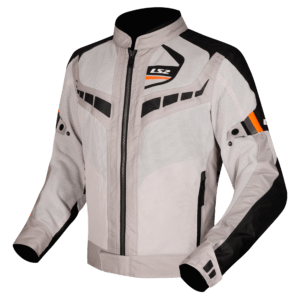 CHAQUETA LS2 GARDA AIR MAN NEGRO GRIS NARANJA FLUOR
