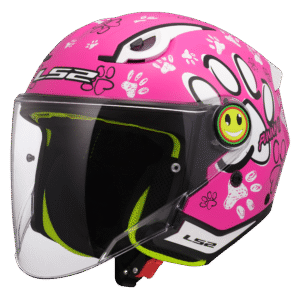 CASCO LS2 OF622 FUNNY II INFANTIL PAWS ROSA