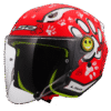 CASCO LS2 OF622 FUNNY II INFANTIL PAWS ROJO