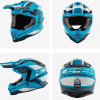 Casco Infantil Acerbis Impact Steel Junior Azul Blanco