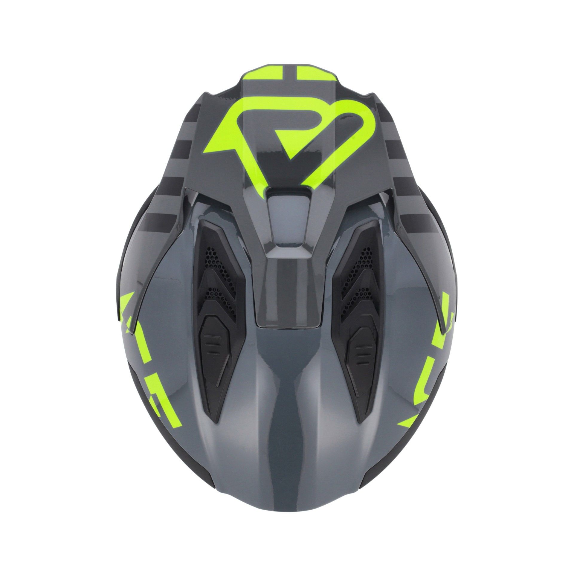 Casco Acerbis Jet Aria Evo Graphic negro/fluor - Imagen 2
