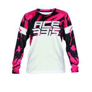 Acerbis MX J-Kid Four blanco ROSA equipación