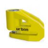 CANDADO ANTIRROBO DISCO MOTO URBAN UR208Y AMARILLO