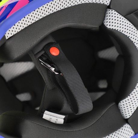 Casco Acerbis Linear 22-06 Color Amarillo / Morado - Imagen 3