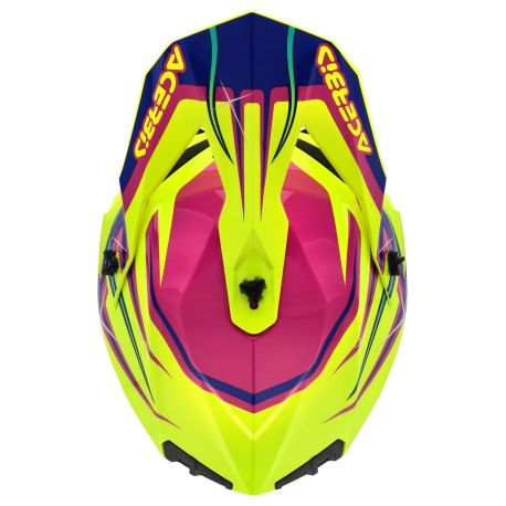 Casco Acerbis Linear 22-06 Color Amarillo / Morado - Imagen 7