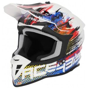 Casco Acerbis Linear 2206 blanco/rojo/azul
