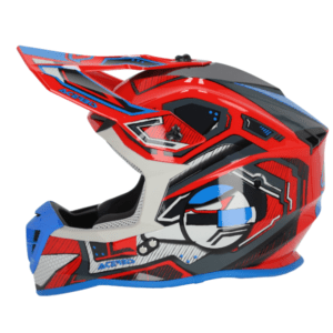 CASCO ACERBIS LINEAR 2206 AZUL ROJO