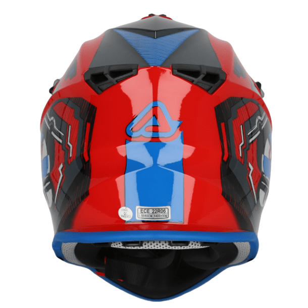 Casco ACERBIS Linerar 2206 azul/rojo - Imagen 3