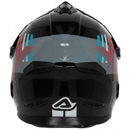 CASCO ACERBIS RIDER JUNIOR NEGRO ROJO - Imagen 2