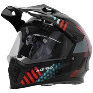 CASCO ACERBIS RIDER JUNIOR NEGRO ROJO