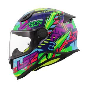 Casco infantil LS2 FF812 KID SVENT azul verde